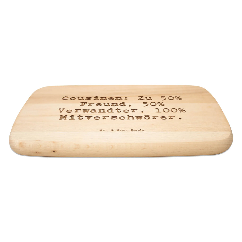 Śniadaniowa deska Przysłowie Cousinen: Zu 50% Freund, 50% Verwandter, 100% Mitverschwörer. Rodzina, Dzień Ojca, Dzień Matki, brat, siostra, mama, tata, babcia, dziadek