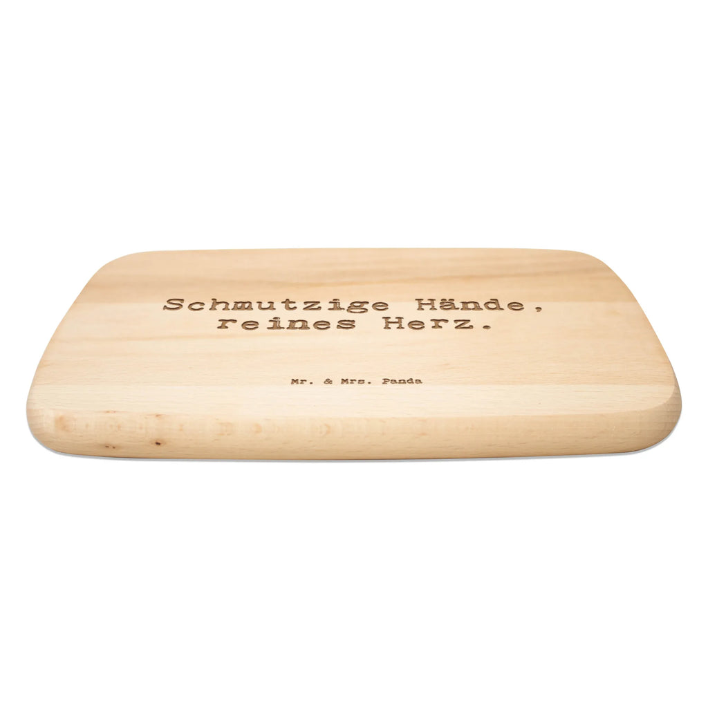 Serving board Saying Schmutzige Hände, reines Herz. Board, breakfast board, cutting board, Family, Father's Day, Mother's Day, brother, sister, Mom, Dad