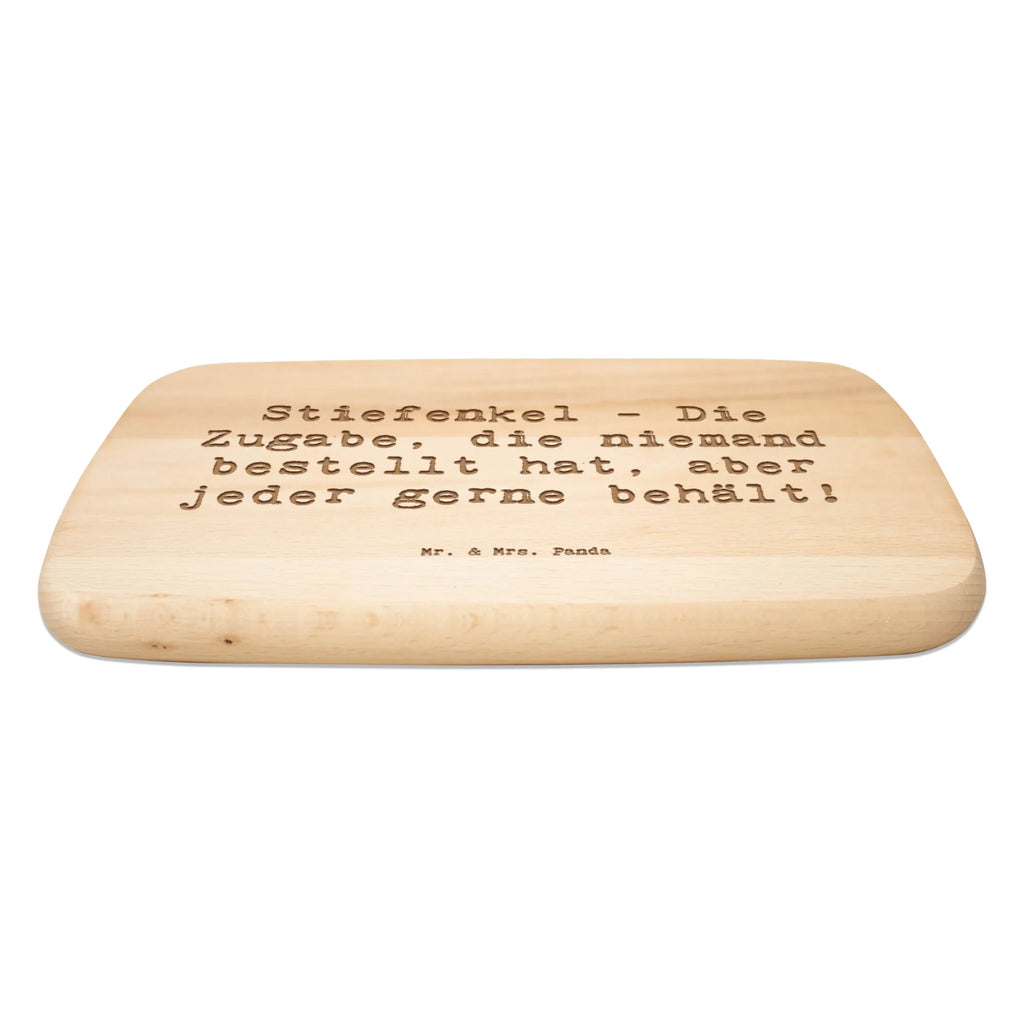 Serving board Saying Stiefenkel - Die Zugabe, die niemand bestellt hat, aber jeder gerne behält! breakfast board, cutting board, Board, Family, Father's Day, Mother's Day, brother, sister, Mom, Dad