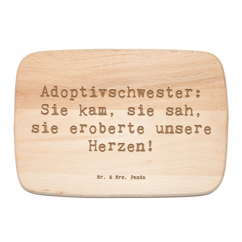Schneidebrett Spruch Adoptivschwester Herz Frühstücksbrettchen, Schneidebrett, Schneidebrett Holz, Frühstücksbrett, Holzbrett, Küchenbrett, Familie, Vatertag, Muttertag, Bruder, Schwester, Mama, Papa, Oma, Opa