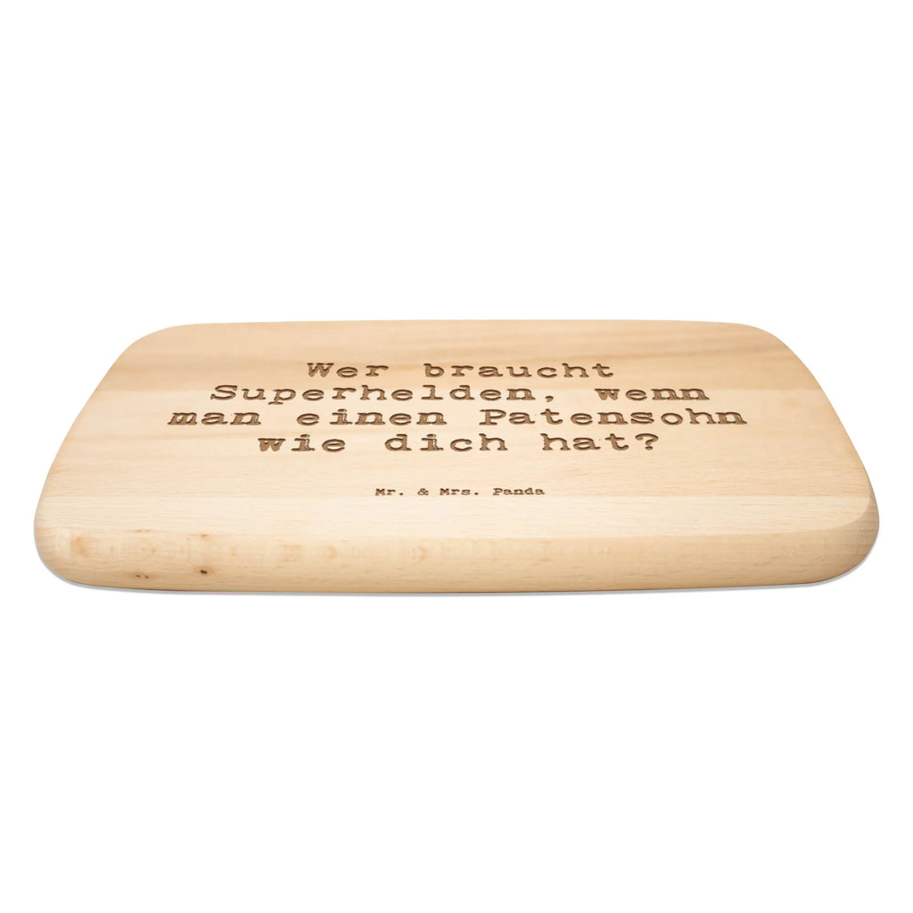 Śniadaniowa deska Przysłowie Wer braucht Superhelden, wenn man einen Patensohn wie dich hat? Rodzina, Dzień Ojca, Dzień Matki, brat, siostra, mama, tata, babcia, dziadek