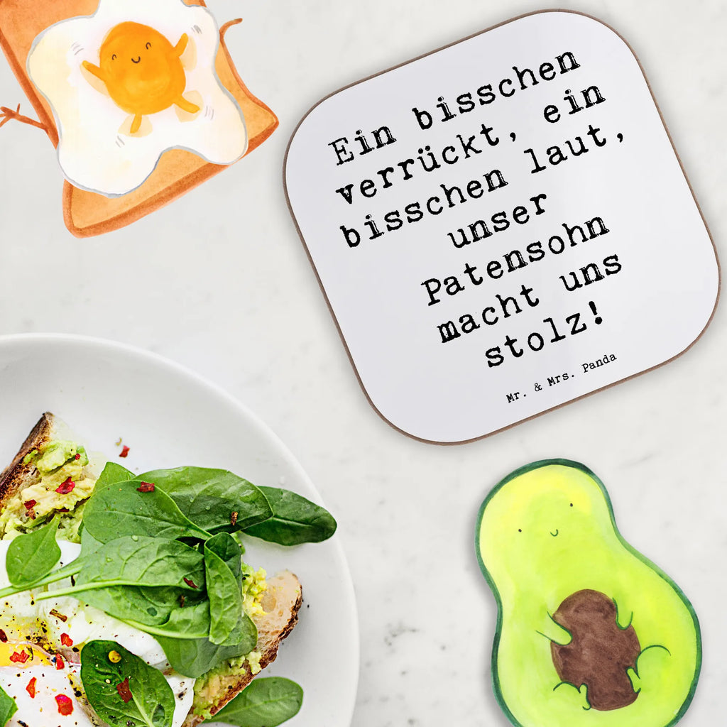 Personalised coaster Ein bisschen verrückt, ein bisschen laut, unser Patensohn macht uns stolz! Personalisierte Glasuntersetzer, Personalisiert Getränkeuntersetzer, Personalisierte Untersetzer, Personalisieren, Peronalisierte Untersetzer Gläser, PErsonalisierte Bierdeckel, Namensaufdruck, Bedrucken, Untersetzer mit Namen, Familie, Vatertag, Muttertag, Bruder, Schwester, Mama, Papa, Oma, Opa
