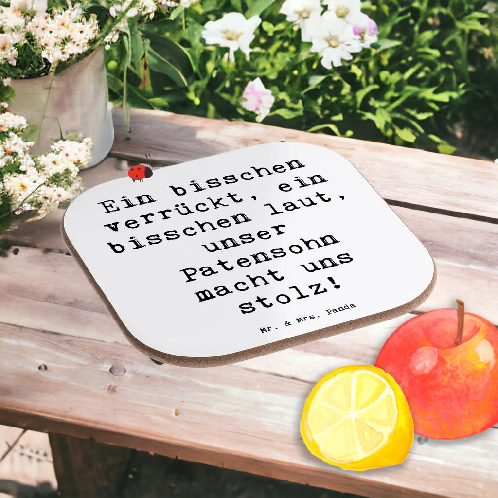 Personalised coaster Ein bisschen verrückt, ein bisschen laut, unser Patensohn macht uns stolz! Personalisierte Glasuntersetzer, Personalisiert Getränkeuntersetzer, Personalisierte Untersetzer, Personalisieren, Peronalisierte Untersetzer Gläser, PErsonalisierte Bierdeckel, Namensaufdruck, Bedrucken, Untersetzer mit Namen, Familie, Vatertag, Muttertag, Bruder, Schwester, Mama, Papa, Oma, Opa