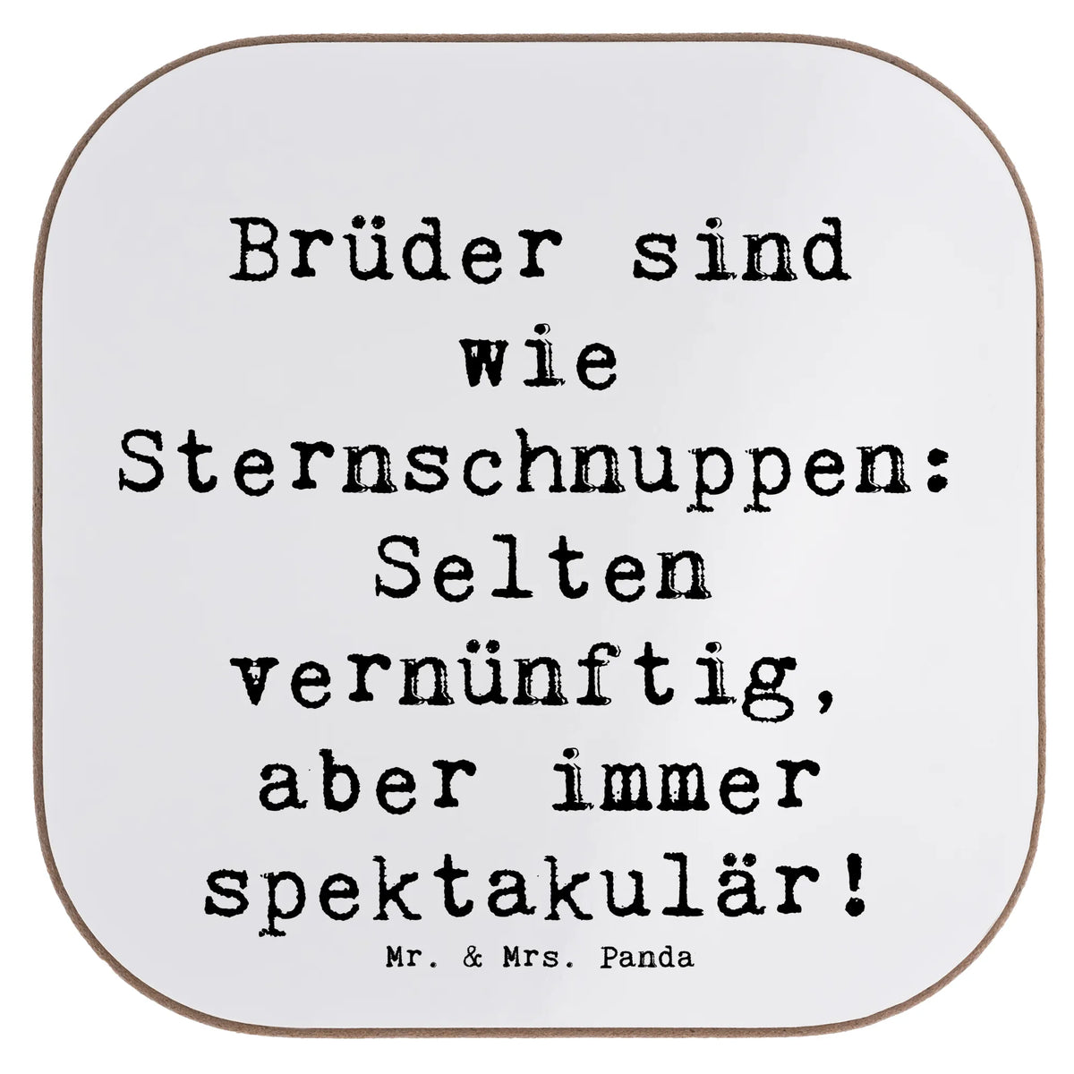 Untersetzer Spruch Brüder Sternschnuppen