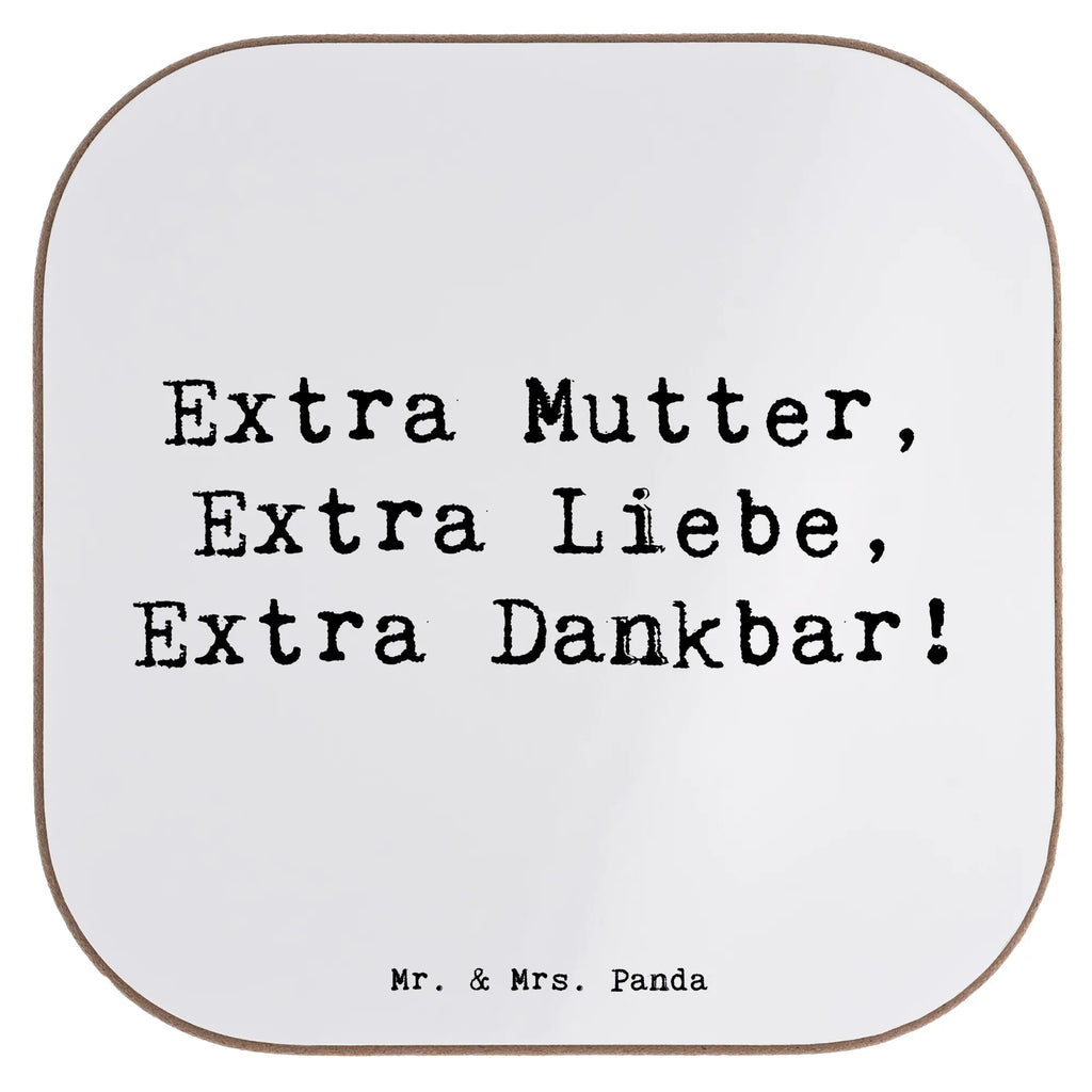 Square coaster Saying Extra Mutter, Extra Liebe, Extra Dankbar! Untersetzer, Bierdeckel, Glasuntersetzer, Untersetzer Gläser, Getränkeuntersetzer, Untersetzer aus Holz, Untersetzer für Gläser, Korkuntersetzer, Untersetzer Holz, Holzuntersetzer, Tassen Untersetzer, Untersetzer Design, Familie, Vatertag, Muttertag, Bruder, Schwester, Mama, Papa, Oma, Opa