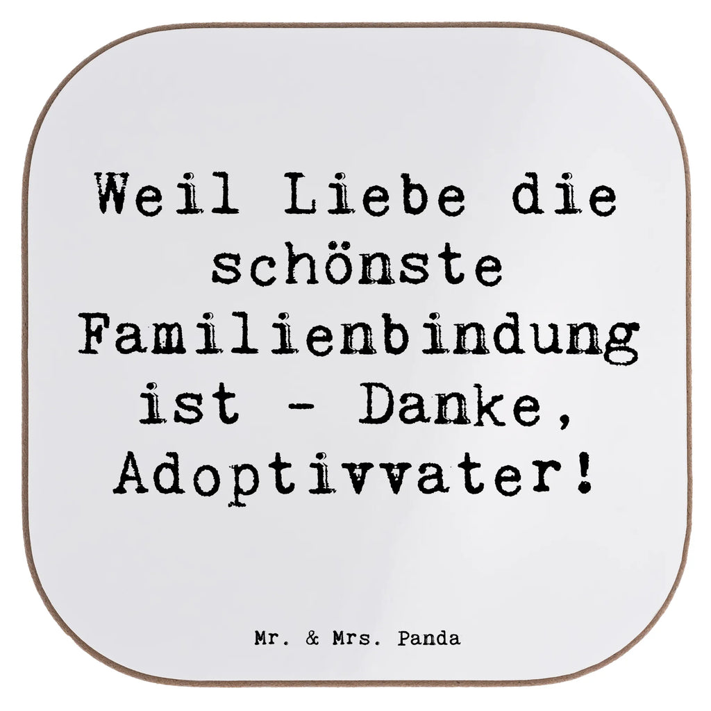 Square coaster Saying Weil Liebe die schönste Familienbindung ist - Danke, Adoptivvater! Untersetzer, Bierdeckel, Glasuntersetzer, Untersetzer Gläser, Getränkeuntersetzer, Untersetzer aus Holz, Untersetzer für Gläser, Korkuntersetzer, Untersetzer Holz, Holzuntersetzer, Tassen Untersetzer, Untersetzer Design, Familie, Vatertag, Muttertag, Bruder, Schwester, Mama, Papa, Oma, Opa
