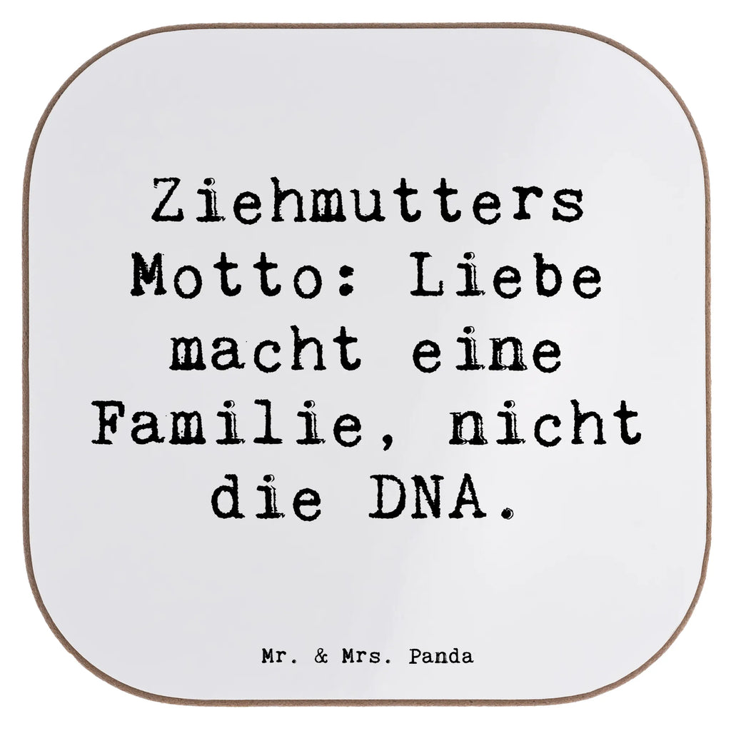 Square coaster Saying Ziehmutters Motto: Liebe macht eine Familie, nicht die DNA. Untersetzer, Bierdeckel, Glasuntersetzer, Untersetzer Gläser, Getränkeuntersetzer, Untersetzer aus Holz, Untersetzer für Gläser, Korkuntersetzer, Untersetzer Holz, Holzuntersetzer, Tassen Untersetzer, Untersetzer Design, Familie, Vatertag, Muttertag, Bruder, Schwester, Mama, Papa, Oma, Opa