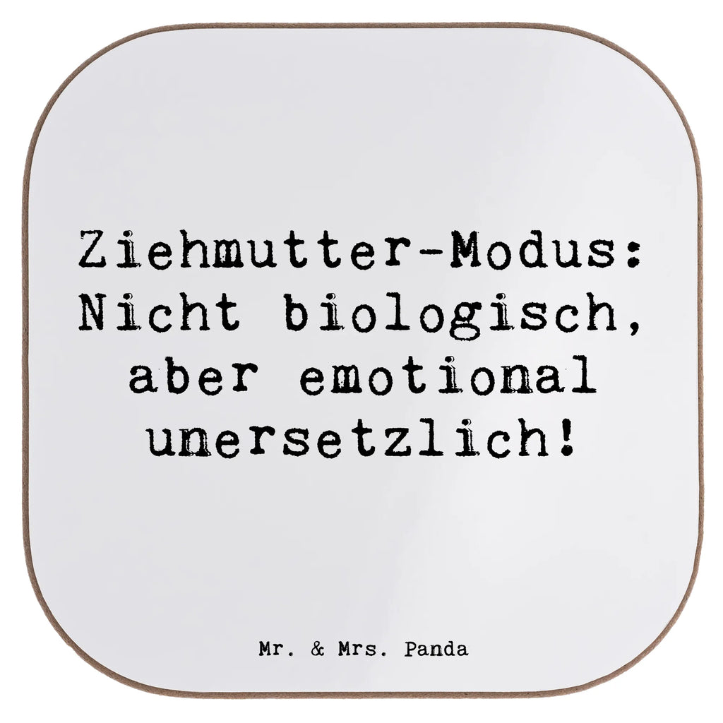 Square coaster Saying Ziehmutter-Modus: Nicht biologisch, aber emotional unersetzlich! Untersetzer, Bierdeckel, Glasuntersetzer, Untersetzer Gläser, Getränkeuntersetzer, Untersetzer aus Holz, Untersetzer für Gläser, Korkuntersetzer, Untersetzer Holz, Holzuntersetzer, Tassen Untersetzer, Untersetzer Design, Familie, Vatertag, Muttertag, Bruder, Schwester, Mama, Papa, Oma, Opa