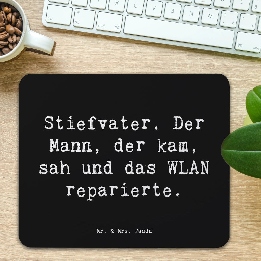 Mouse mat Saying Stiefvater. Der Mann, der kam, sah und das WLAN reparierte. Mousepad, Computer zubehör, Büroausstattung, PC Zubehör, Arbeitszimmer, Mauspad, Einzigartiges Mauspad, Designer Mauspad, Mausunterlage, Mauspad Büro, Familie, Vatertag, Muttertag, Bruder, Schwester, Mama, Papa, Oma, Opa