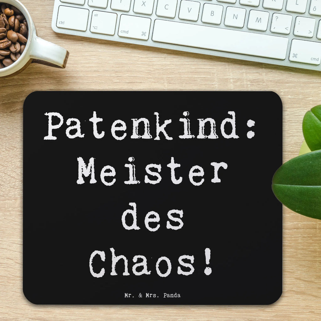 Mauspad Spruch Patenkind Chaosmeister Mousepad, Computer zubehör, Büroausstattung, PC Zubehör, Arbeitszimmer, Mauspad, Einzigartiges Mauspad, Designer Mauspad, Mausunterlage, Mauspad Büro, Familie, Vatertag, Muttertag, Bruder, Schwester, Mama, Papa, Oma, Opa
