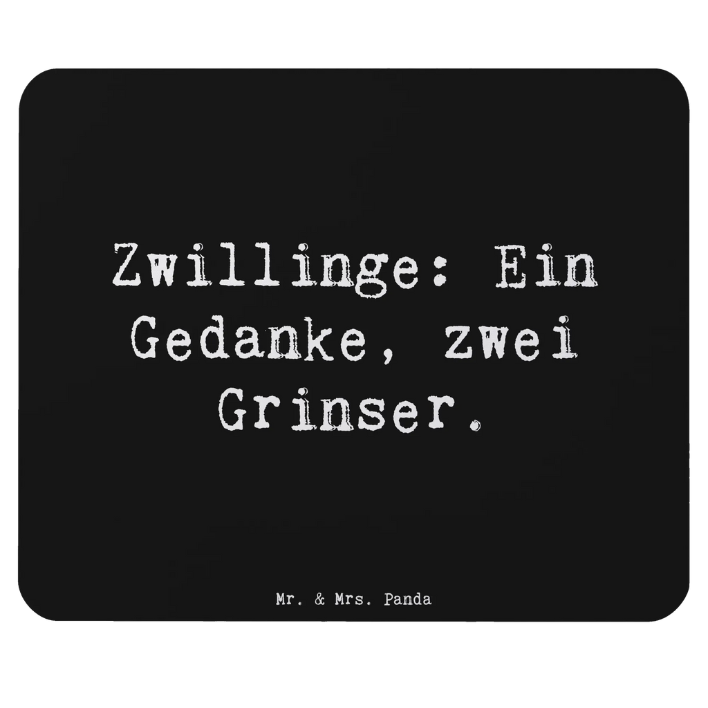 Mouse mat Saying Zwillinge: Ein Gedanke, zwei Grinser. Mousepad, Computer zubehör, Büroausstattung, PC Zubehör, Arbeitszimmer, Mauspad, Einzigartiges Mauspad, Designer Mauspad, Mausunterlage, Mauspad Büro, Familie, Vatertag, Muttertag, Bruder, Schwester, Mama, Papa, Oma, Opa