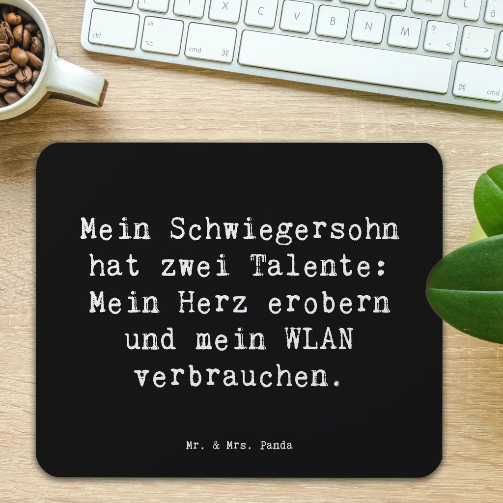Mauspad Spruch Schwiegersohn Talente Mousepad, Computer zubehör, Büroausstattung, PC Zubehör, Arbeitszimmer, Mauspad, Einzigartiges Mauspad, Designer Mauspad, Mausunterlage, Mauspad Büro, Familie, Vatertag, Muttertag, Bruder, Schwester, Mama, Papa, Oma, Opa