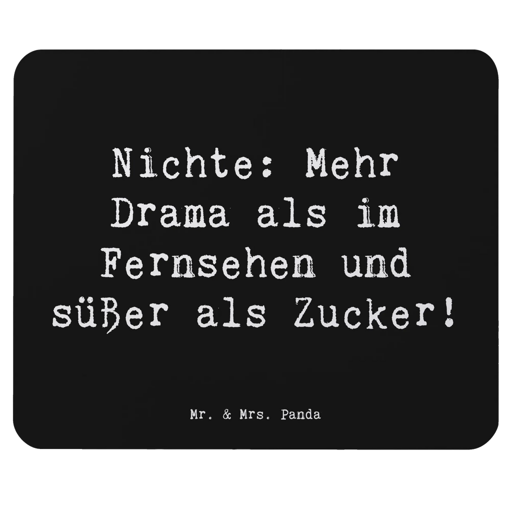 Mouse mat Saying Nichte: Mehr Drama als im Fernsehen und süßer als Zucker! Mousepad, Computer zubehör, Büroausstattung, PC Zubehör, Arbeitszimmer, Mauspad, Einzigartiges Mauspad, Designer Mauspad, Mausunterlage, Mauspad Büro, Familie, Vatertag, Muttertag, Bruder, Schwester, Mama, Papa, Oma, Opa