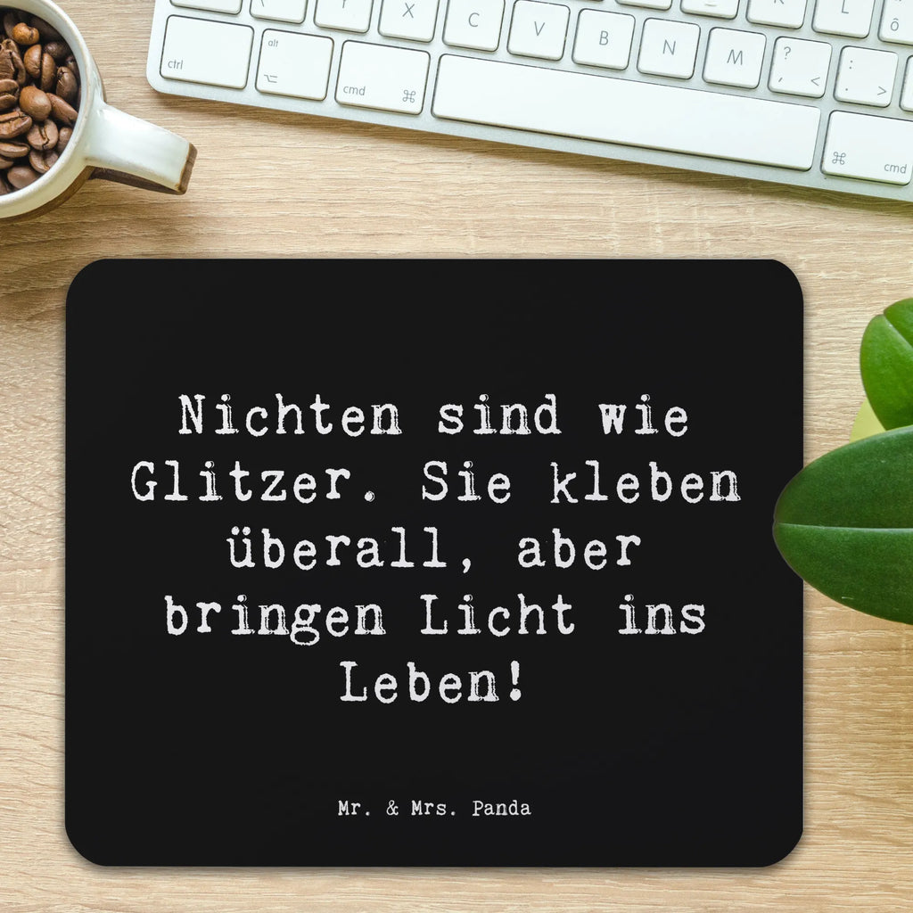 Mouse mat Saying Nichten sind wie Glitzer. Sie kleben überall, aber bringen Licht ins Leben! Mousepad, Computer zubehör, Büroausstattung, PC Zubehör, Arbeitszimmer, Mauspad, Einzigartiges Mauspad, Designer Mauspad, Mausunterlage, Mauspad Büro, Familie, Vatertag, Muttertag, Bruder, Schwester, Mama, Papa, Oma, Opa