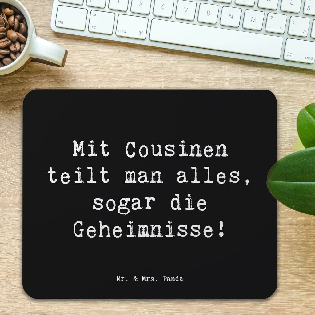 Mauspad Spruch Cousine Geheimnisse Mousepad, Computer zubehör, Büroausstattung, PC Zubehör, Arbeitszimmer, Mauspad, Einzigartiges Mauspad, Designer Mauspad, Mausunterlage, Mauspad Büro, Familie, Vatertag, Muttertag, Bruder, Schwester, Mama, Papa, Oma, Opa