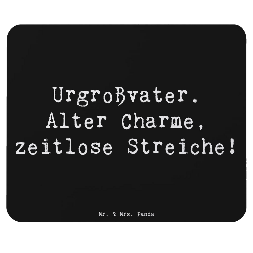 Mouse mat Saying Urgroßvater.  Alter Charme, zeitlose Streiche! Mousepad, Computer zubehör, Büroausstattung, PC Zubehör, Arbeitszimmer, Mauspad, Einzigartiges Mauspad, Designer Mauspad, Mausunterlage, Mauspad Büro, Familie, Vatertag, Muttertag, Bruder, Schwester, Mama, Papa, Oma, Opa