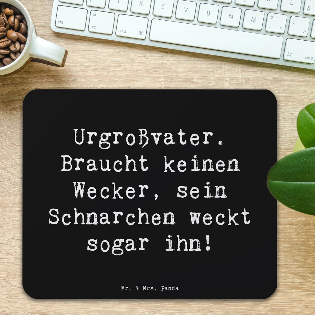 Mauspad Spruch Urgroßvater Schnarchen Mousepad, Computer zubehör, Büroausstattung, PC Zubehör, Arbeitszimmer, Mauspad, Einzigartiges Mauspad, Designer Mauspad, Mausunterlage, Mauspad Büro, Familie, Vatertag, Muttertag, Bruder, Schwester, Mama, Papa, Oma, Opa