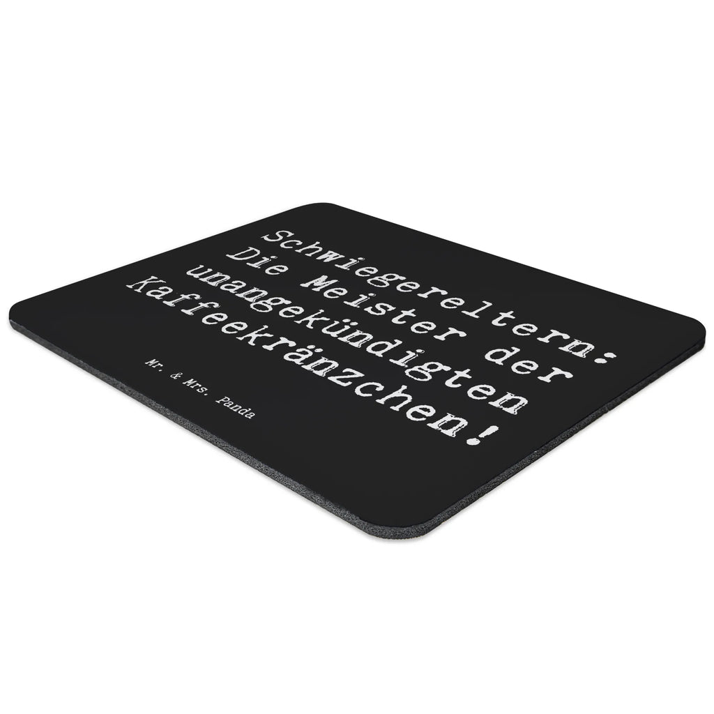 Mouse mat Saying Schwiegereltern: Die Meister der unangekündigten Kaffeekränzchen! Mousepad, Computer zubehör, Büroausstattung, PC Zubehör, Arbeitszimmer, Mauspad, Einzigartiges Mauspad, Designer Mauspad, Mausunterlage, Mauspad Büro, Familie, Vatertag, Muttertag, Bruder, Schwester, Mama, Papa, Oma, Opa