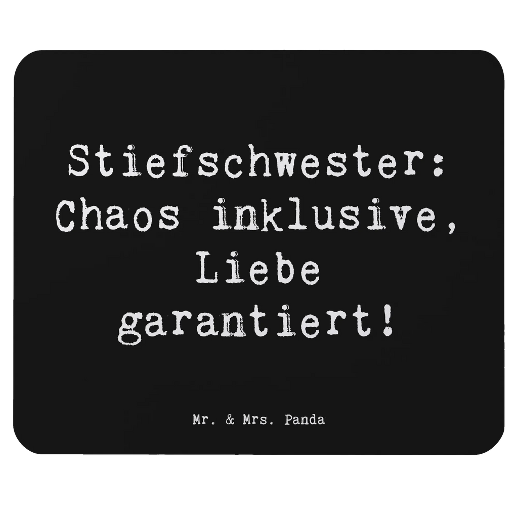 Mouse mat Saying Stiefschwester: Chaos inklusive, Liebe garantiert! Mousepad, Computer zubehör, Büroausstattung, PC Zubehör, Arbeitszimmer, Mauspad, Einzigartiges Mauspad, Designer Mauspad, Mausunterlage, Mauspad Büro, Familie, Vatertag, Muttertag, Bruder, Schwester, Mama, Papa, Oma, Opa