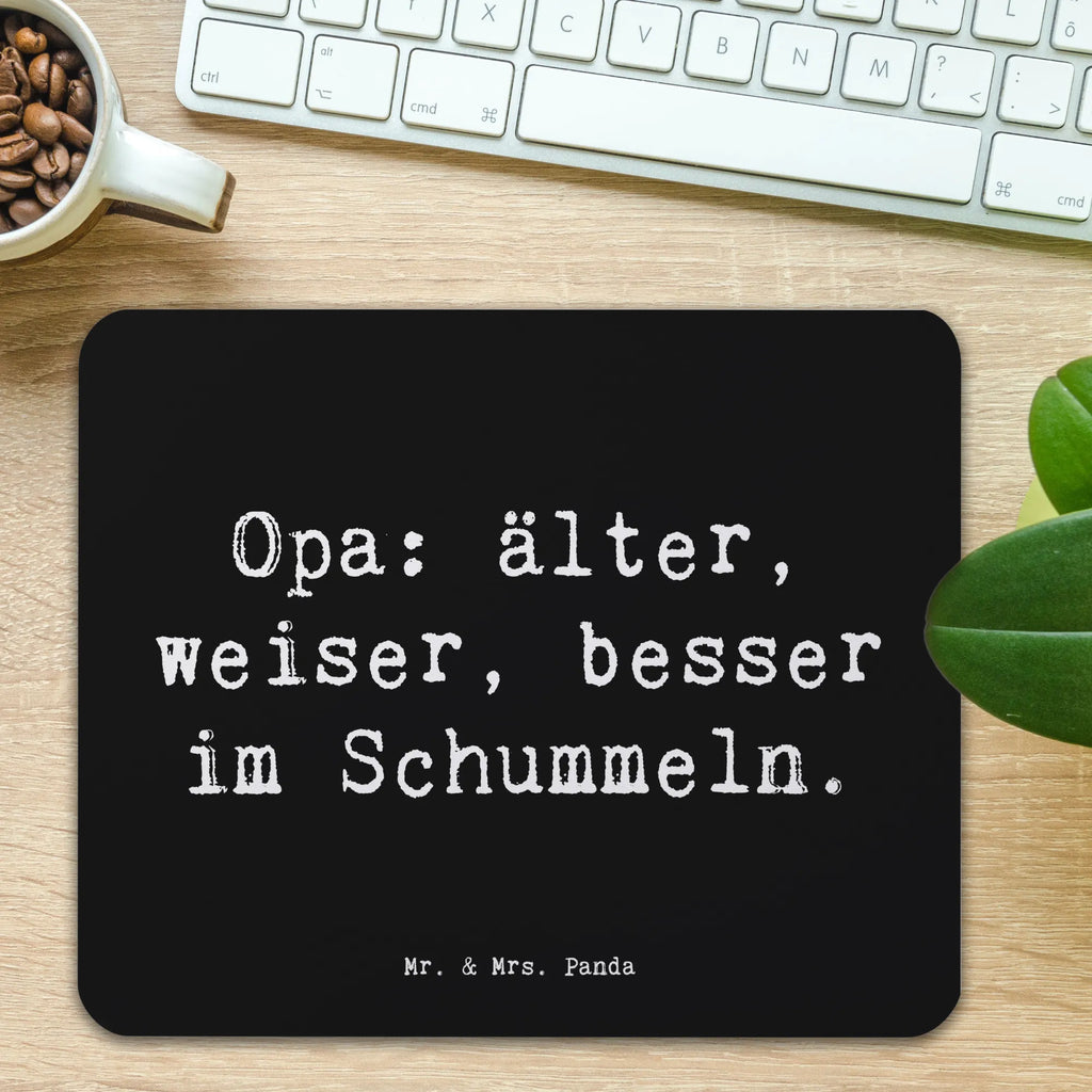 Mouse mat Saying Opa: älter, weiser, besser im Schummeln. Mousepad, Computer zubehör, Büroausstattung, PC Zubehör, Arbeitszimmer, Mauspad, Einzigartiges Mauspad, Designer Mauspad, Mausunterlage, Mauspad Büro, Familie, Vatertag, Muttertag, Bruder, Schwester, Mama, Papa, Oma, Opa