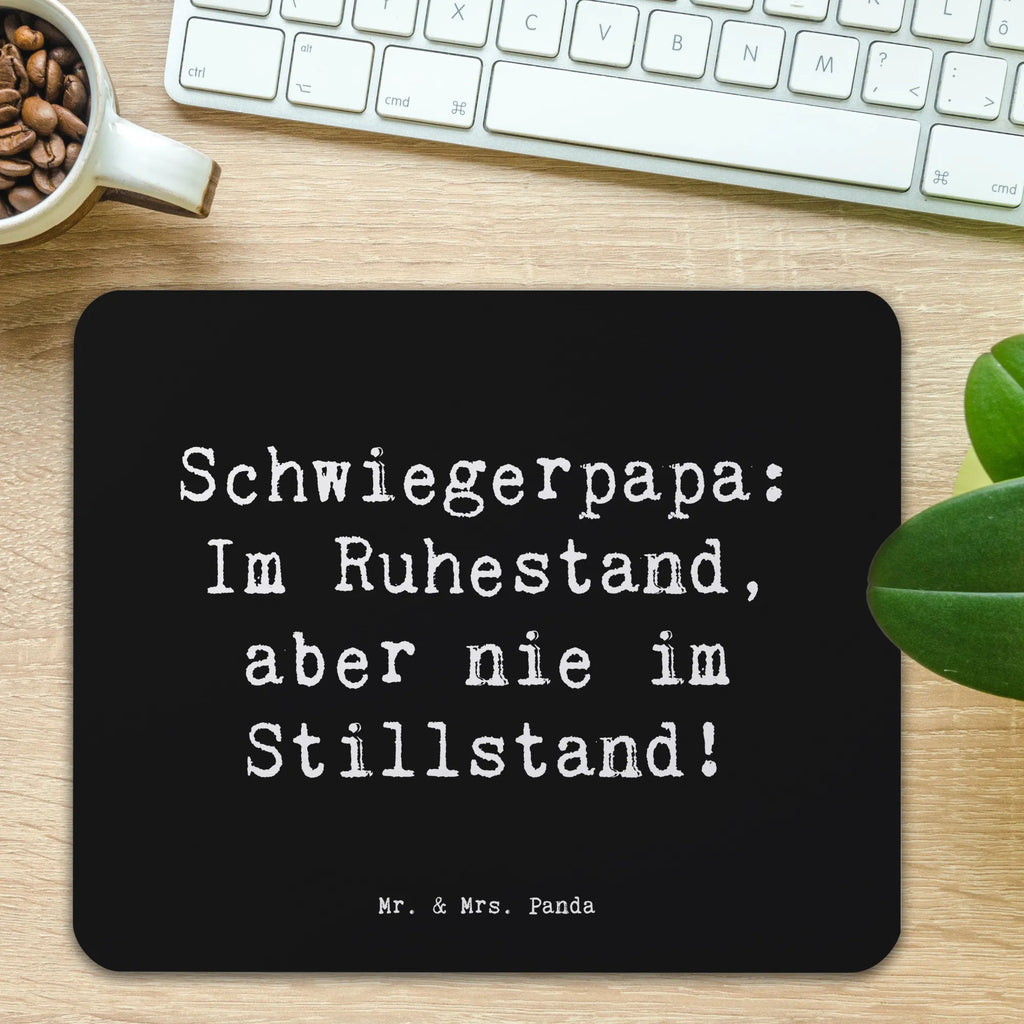 Mauspad Spruch Schwiegerpapa Ruhestand Mousepad, Computer zubehör, Büroausstattung, PC Zubehör, Arbeitszimmer, Mauspad, Einzigartiges Mauspad, Designer Mauspad, Mausunterlage, Mauspad Büro, Familie, Vatertag, Muttertag, Bruder, Schwester, Mama, Papa, Oma, Opa