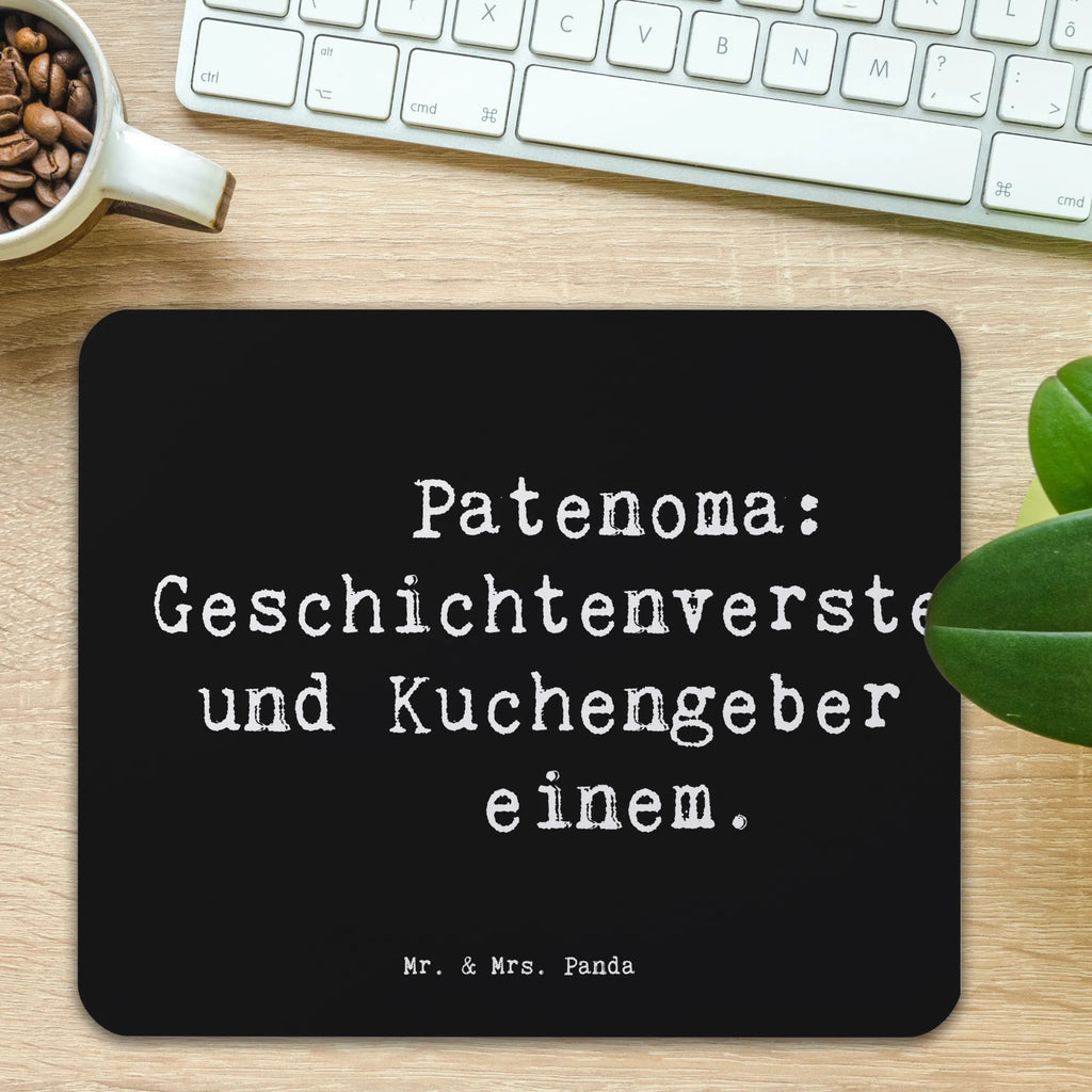 Mouse mat Saying Patenoma: Geschichtenversteher und Kuchengeber in einem. Mousepad, Computer zubehör, Büroausstattung, PC Zubehör, Arbeitszimmer, Mauspad, Einzigartiges Mauspad, Designer Mauspad, Mausunterlage, Mauspad Büro, Familie, Vatertag, Muttertag, Bruder, Schwester, Mama, Papa, Oma, Opa