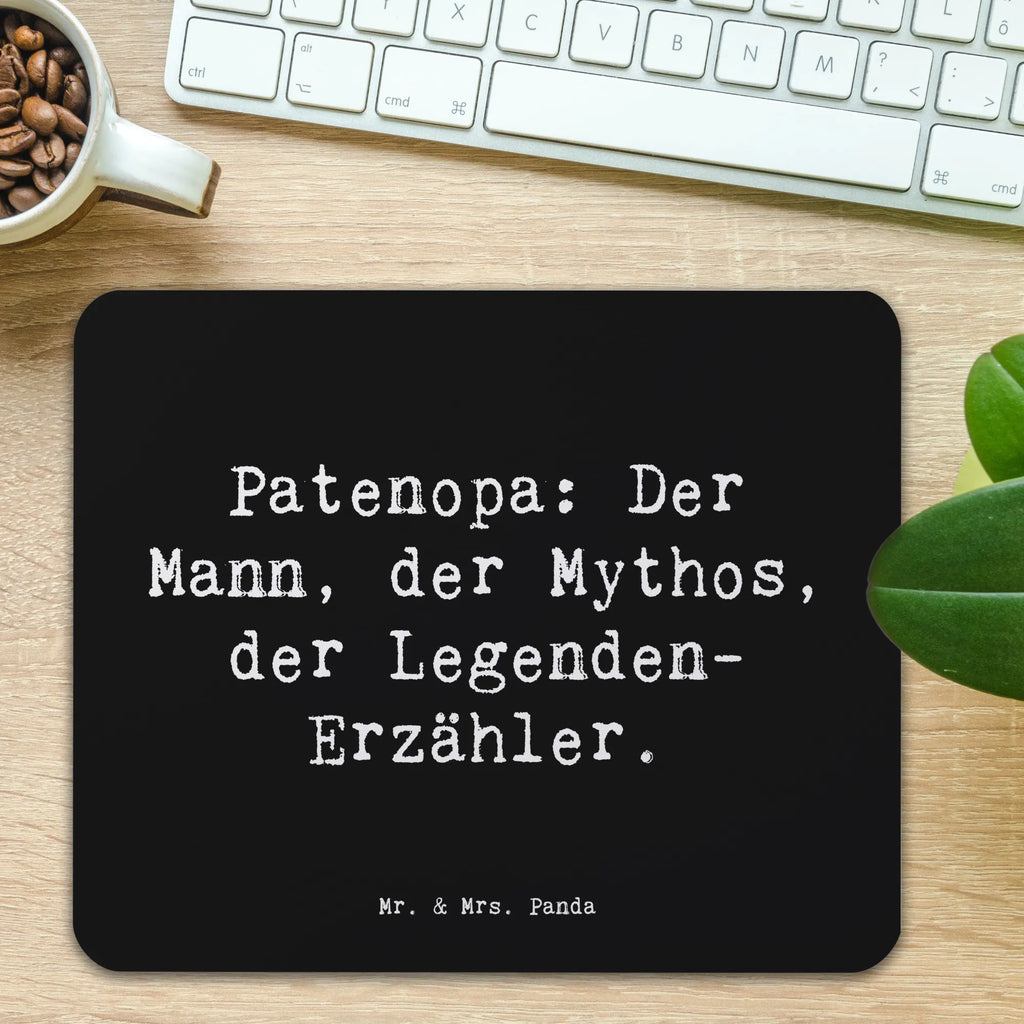 Mouse mat Saying Patenopa: Der Mann, der Mythos, der Legenden-Erzähler. Mousepad, Computer zubehör, Büroausstattung, PC Zubehör, Arbeitszimmer, Mauspad, Einzigartiges Mauspad, Designer Mauspad, Mausunterlage, Mauspad Büro, Familie, Vatertag, Muttertag, Bruder, Schwester, Mama, Papa, Oma, Opa