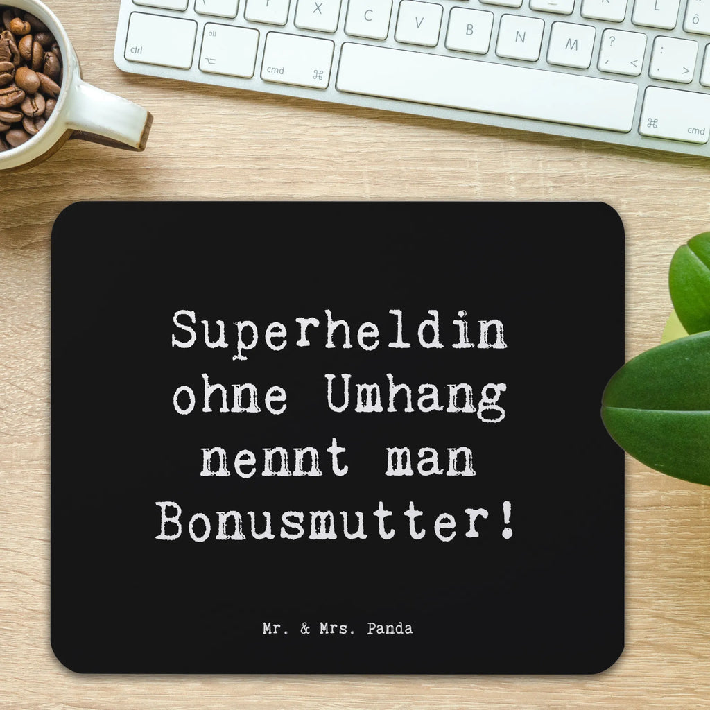 Mouse mat Saying Superheldin ohne Umhang nennt man Bonusmutter! Mousepad, Computer zubehör, Büroausstattung, PC Zubehör, Arbeitszimmer, Mauspad, Einzigartiges Mauspad, Designer Mauspad, Mausunterlage, Mauspad Büro, Familie, Vatertag, Muttertag, Bruder, Schwester, Mama, Papa, Oma, Opa