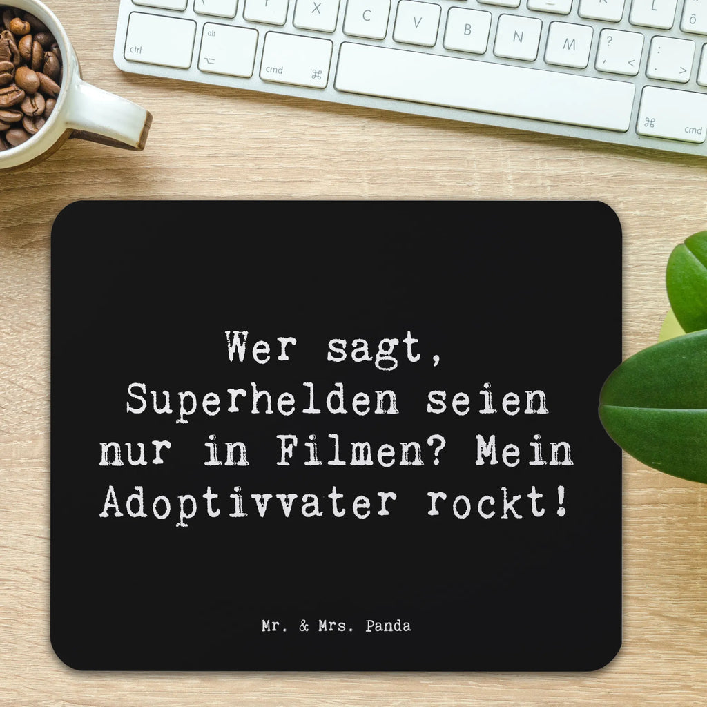 Mauspad Spruch Adoptivvater Superheld Mousepad, Computer zubehör, Büroausstattung, PC Zubehör, Arbeitszimmer, Mauspad, Einzigartiges Mauspad, Designer Mauspad, Mausunterlage, Mauspad Büro, Familie, Vatertag, Muttertag, Bruder, Schwester, Mama, Papa, Oma, Opa