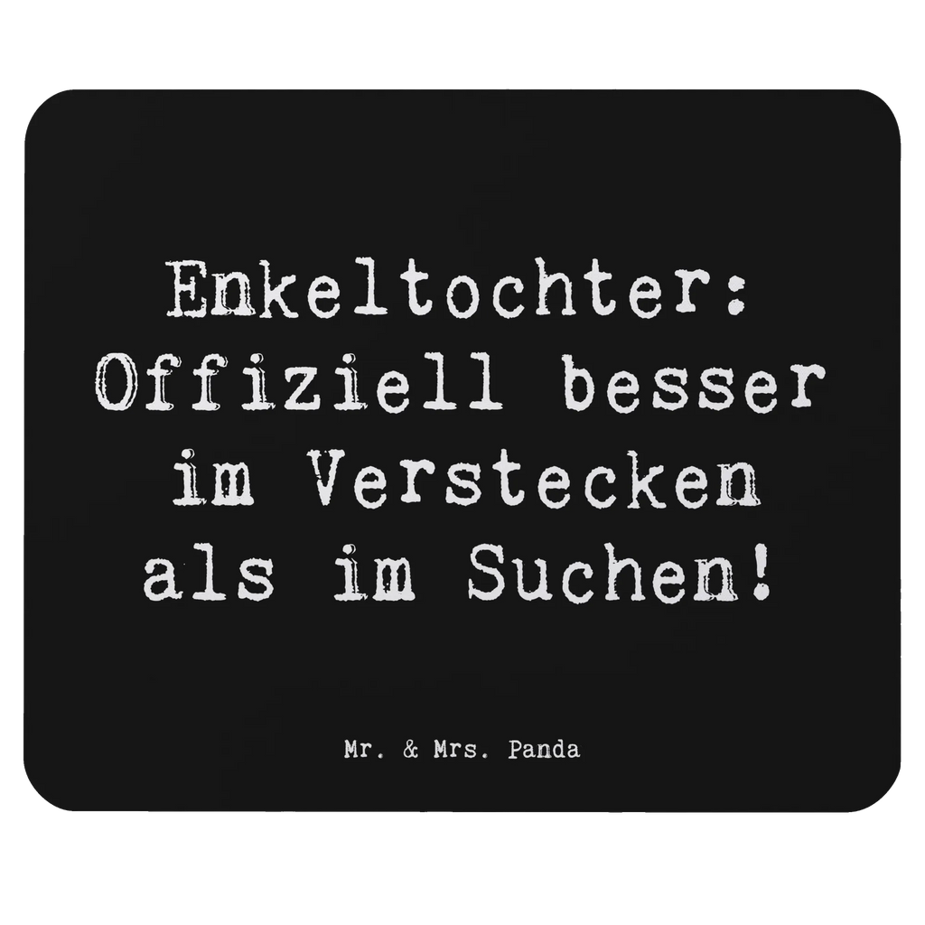 Mouse mat Saying Enkeltochter: Offiziell besser im Verstecken als im Suchen! Mousepad, Computer zubehör, Büroausstattung, PC Zubehör, Arbeitszimmer, Mauspad, Einzigartiges Mauspad, Designer Mauspad, Mausunterlage, Mauspad Büro, Familie, Vatertag, Muttertag, Bruder, Schwester, Mama, Papa, Oma, Opa