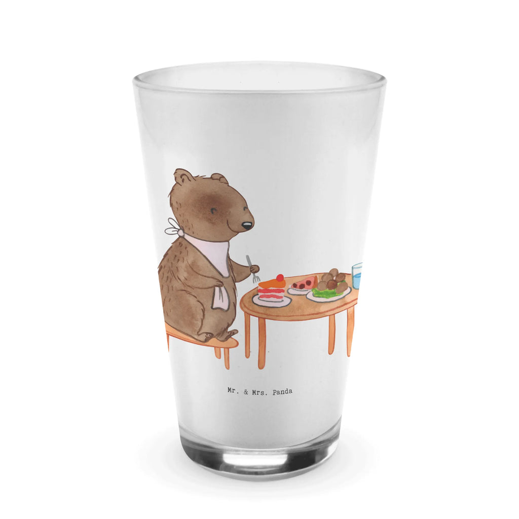 Glass bear to eat out Cappuccino Glas, Glas, Cappuccino Tasse, Latte Macchiato, Geschenk, Sport, Sportart, Hobby, Schenken, Danke, Dankeschön, Auszeichnung, Gewinn, Sportler, Essen gehen, Essen, Restaurant, Restaurantbesuch