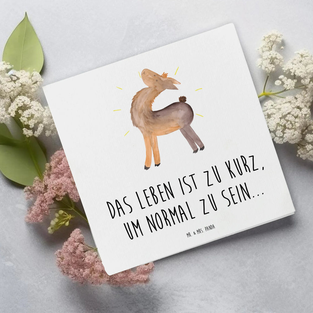 Deluxe Karte Lama Stolz doppelkarte, Glückwunschkarte, faltkarte, Klappkarte, anlasskarte, Grußkarte, Lama, Alpaka, Kumpel, Family, Außenseiter, Freundin, Hippie, Lamas, Beste Freundin, Anders, Neustart, Familie, Stolz, Freundinnen