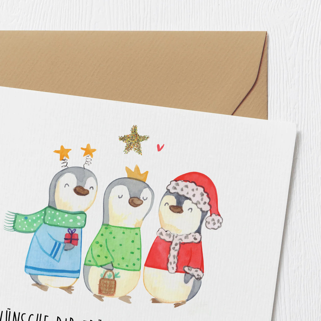 Deluxe Karte Winterzeit Heilige drei Könige Klappkarte, Grußkarte, Glückwunschkarte, anlasskarte, doppelkarte, faltkarte, Wintermotiv, Heiligabend, Advent, Nikolaus, Weihnachtsdeko, Weihnachten, Winter, Weihnachtsmann, Weihnachtstage, Heilige Drei Könige, Weihnachtszeit