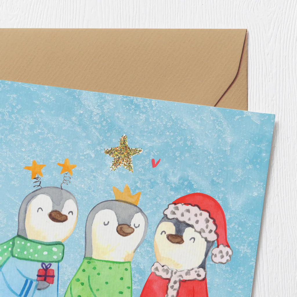 Deluxe Karte Winterzeit Heilige drei Könige Klappkarte, Grußkarte, Glückwunschkarte, anlasskarte, doppelkarte, faltkarte, Wintermotiv, Heiligabend, Advent, Nikolaus, Weihnachtsdeko, Weihnachten, Winter, Weihnachtsmann, Weihnachtstage, Heilige Drei Könige, Weihnachtszeit