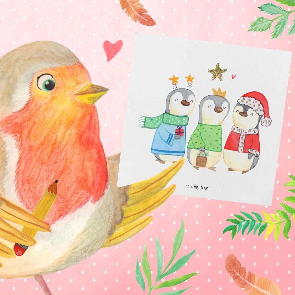 Deluxe Karte Winterzeit Heilige drei Könige Klappkarte, Grußkarte, Glückwunschkarte, anlasskarte, doppelkarte, faltkarte, Wintermotiv, Heiligabend, Advent, Nikolaus, Weihnachtsdeko, Weihnachten, Winter, Weihnachtsmann, Weihnachtstage, Heilige Drei Könige, Weihnachtszeit