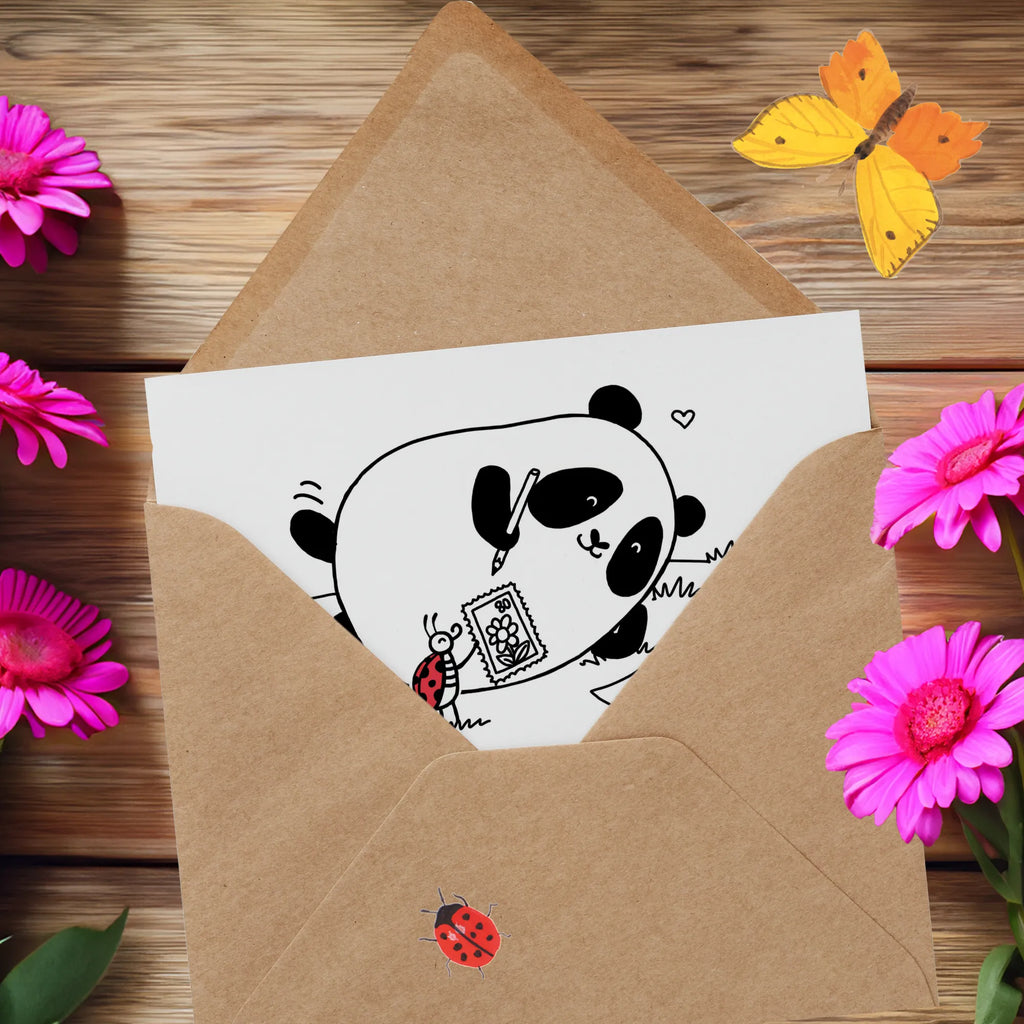 Deluxe Card Panda Missing Grußkarte, Karte, Hochzeitskarte, Geburtstagskarte, Hochwertige Grußkarte, Einladungskarte, Glückwunschkarte, Hochwertige Klappkarte, Klappkarte