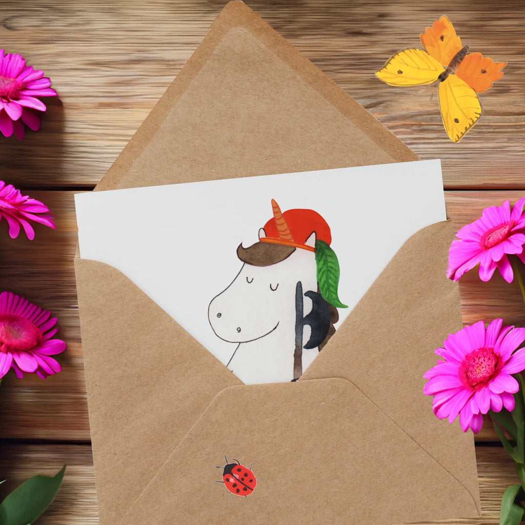 Deluxe Karte Einhorn Junge Karte, Glückwunschkarte, Hochwertige Klappkarte, Grußkarte, Hochwertige Grußkarte, Klappkarte, Einladungskarte, Geburtstagskarte, Hochzeitskarte, Einhorn, Einhörner, Einhorn Deko, Unicorn, Mittelalter, Bube