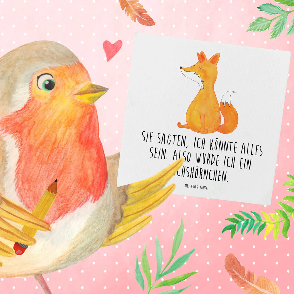 Deluxe Karte Einhorn Wunsch Hochwertige Grußkarte, Karte, Glückwunschkarte, Grußkarte, Geburtstagskarte, Klappkarte, Hochwertige Klappkarte, Einladungskarte, Hochzeitskarte, Einhorn, Einhörner, Einhorn Deko, Unicorn, Foxycorn, Fuchs, Unicorns, Füchse, Fuchshorn, Fuchshörnchen