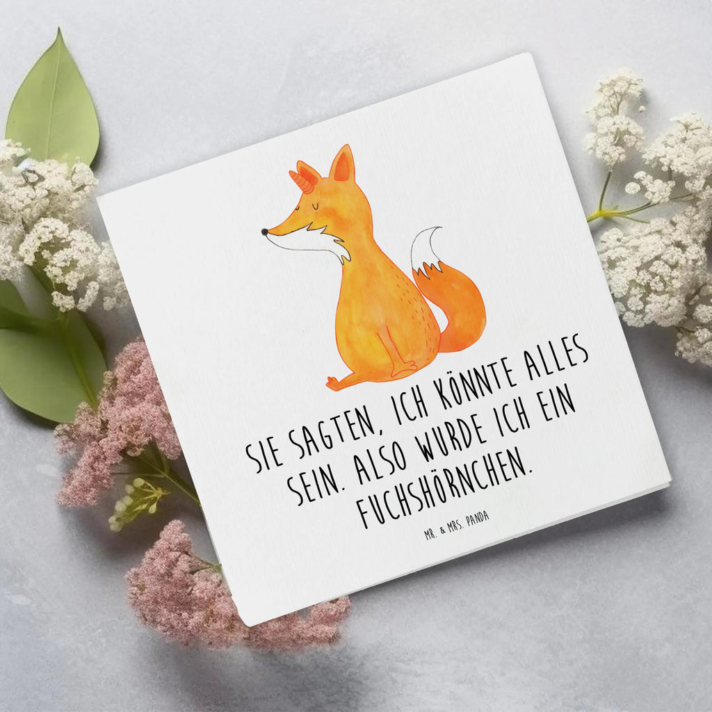 Deluxe Karte Einhorn Wunsch Hochwertige Grußkarte, Karte, Glückwunschkarte, Grußkarte, Geburtstagskarte, Klappkarte, Hochwertige Klappkarte, Einladungskarte, Hochzeitskarte, Einhorn, Einhörner, Einhorn Deko, Unicorn, Foxycorn, Fuchs, Unicorns, Füchse, Fuchshorn, Fuchshörnchen