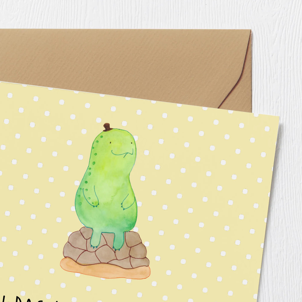 Deluxe Karte Schildkröte Pause Klappkarte, Karte, Glückwunschkarte, Einladungskarte, Hochwertige Klappkarte, Geburtstagskarte, Grußkarte, Hochwertige Grußkarte, Hochzeitskarte, Schildkröte, Achtsamkeit, achtsam, Entschleunigen