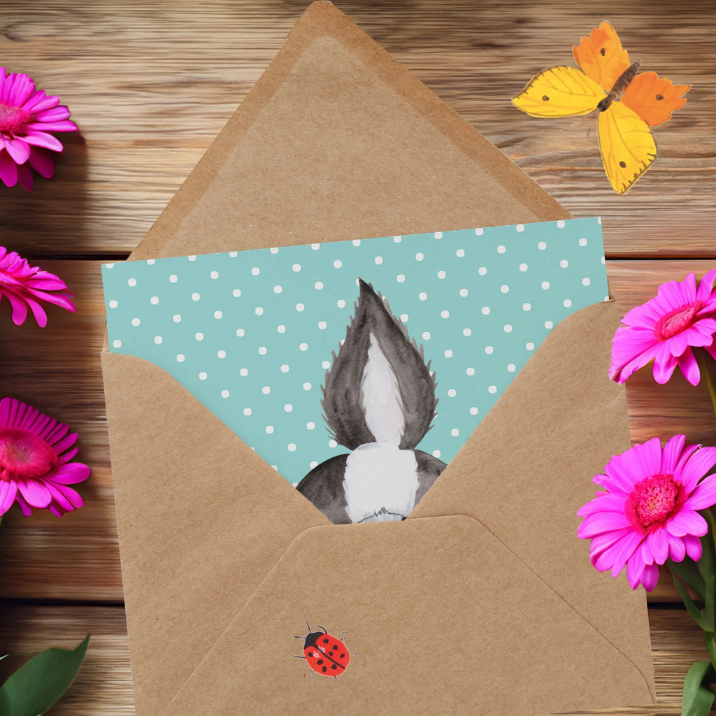 Deluxe Karte Stinktier Angriff Karte, Hochzeitskarte, Klappkarte, Grußkarte, Hochwertige Klappkarte, Geburtstagskarte, Einladungskarte, Hochwertige Grußkarte, Glückwunschkarte, Stinktier, Skunk, Stinki, Drohung, Stinker, Wildtier, wütend, Raubtier