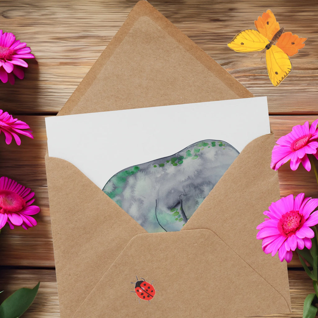 Deluxe Karte Seekuh Chillen anlasskarte, Grußkarte, doppelkarte, Klappkarte, faltkarte, Glückwunschkarte, Urlaub, Meerestiere, Meer, Diät, Seekuh, Abnehmen, Diätwahn, Zucker, Süßigkeiten, Essen, Seekühe