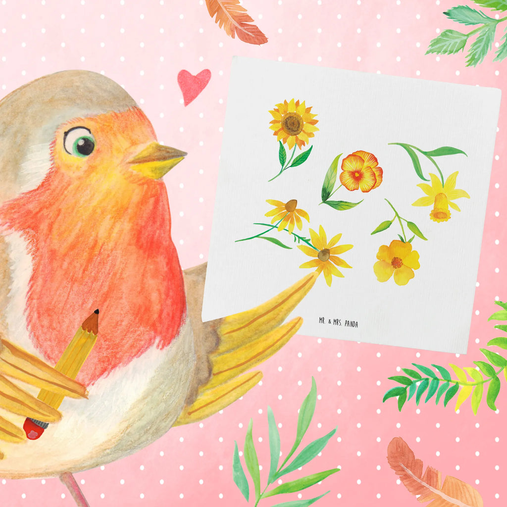 Deluxe Karte Sonnengruß Design Glückwunschkarte, Hochwertige Grußkarte, Grußkarte, Klappkarte, Karte, Hochzeitskarte, Einladungskarte, Geburtstagskarte, Hochwertige Klappkarte, Muster, Blumen, Sonnenblume, gelbe Blumen, Osterglocke