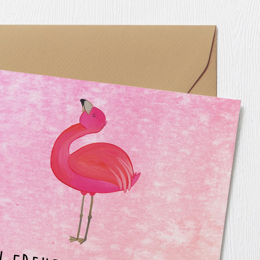 Deluxe Karte Flamingo Stolz Hochwertige Grußkarte, Hochwertige Klappkarte, Einladungskarte, Grußkarte, Geburtstagskarte, Glückwunschkarte, Klappkarte, Hochzeitskarte, Karte, Flamingo, Freude, Freundin, Schwester, stolz, Tochter, Selbstakzeptanz, Selbstliebe, beste Freundin, Mama