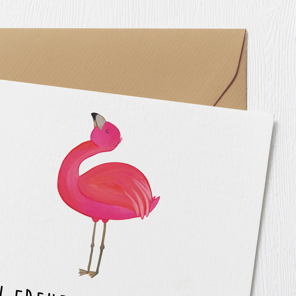 Deluxe Karte Flamingo Stolz Hochwertige Grußkarte, Hochwertige Klappkarte, Einladungskarte, Grußkarte, Geburtstagskarte, Glückwunschkarte, Klappkarte, Hochzeitskarte, Karte, Flamingo, Freude, Freundin, Schwester, stolz, Tochter, Selbstakzeptanz, Selbstliebe, beste Freundin, Mama