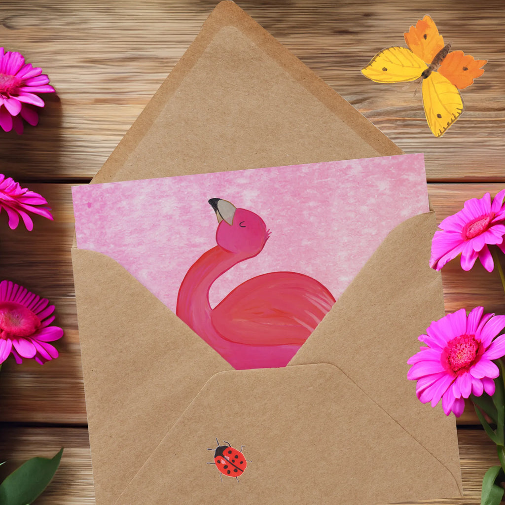 Deluxe Karte Flamingo Stolz Hochwertige Grußkarte, Hochwertige Klappkarte, Einladungskarte, Grußkarte, Geburtstagskarte, Glückwunschkarte, Klappkarte, Hochzeitskarte, Karte, Flamingo, Freude, Freundin, Schwester, stolz, Tochter, Selbstakzeptanz, Selbstliebe, beste Freundin, Mama