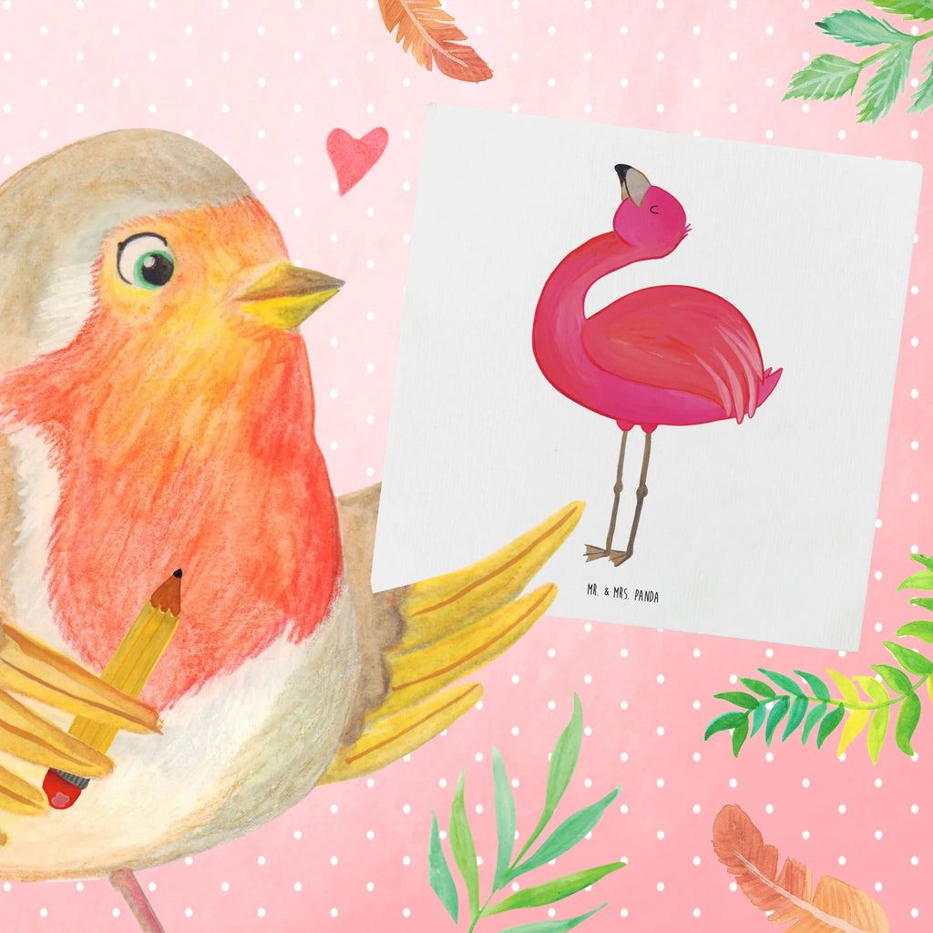 Deluxe Karte Flamingo Stolz Hochwertige Grußkarte, Hochwertige Klappkarte, Einladungskarte, Grußkarte, Geburtstagskarte, Glückwunschkarte, Klappkarte, Hochzeitskarte, Karte, Flamingo, Freude, Freundin, Schwester, stolz, Tochter, Selbstakzeptanz, Selbstliebe, beste Freundin, Mama