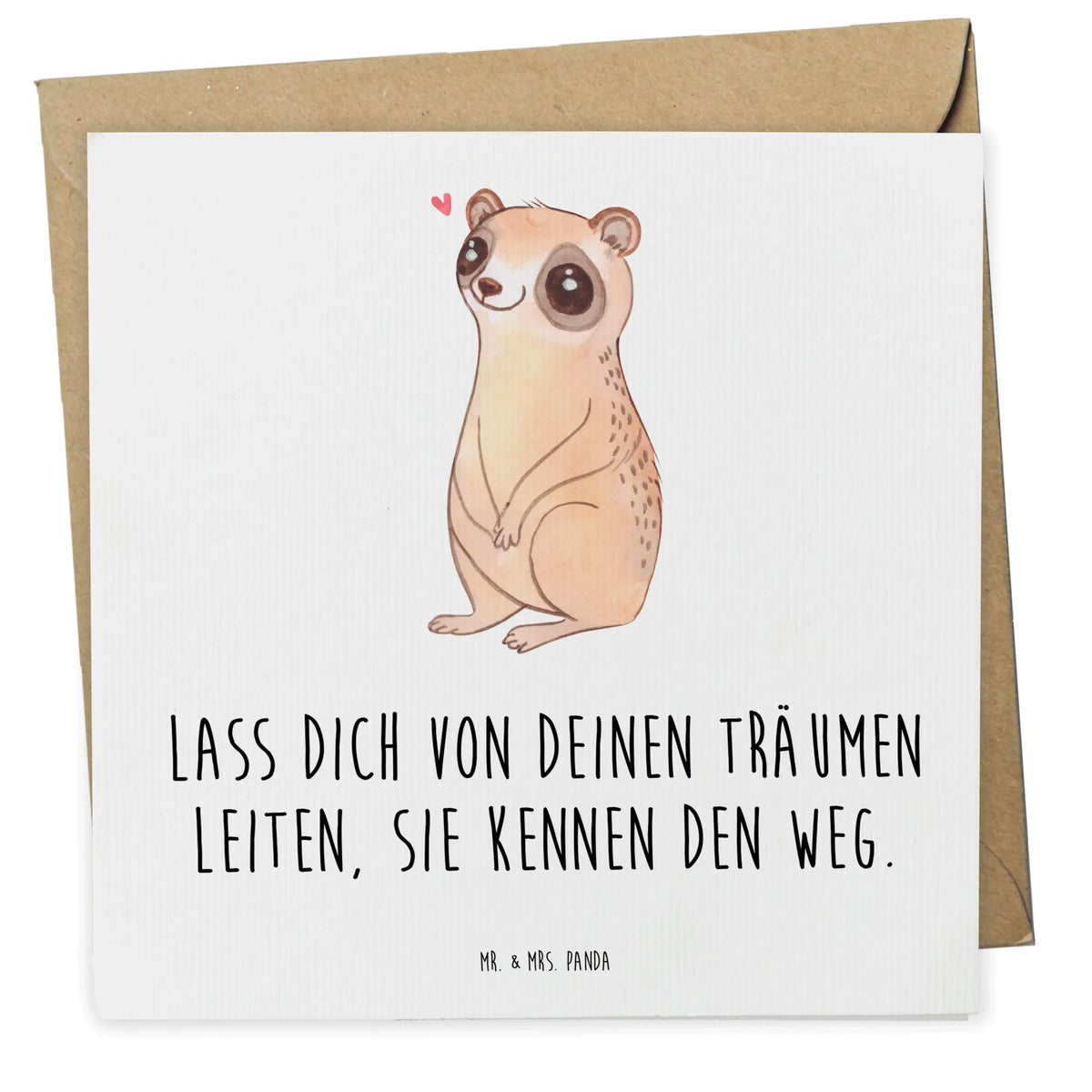 Deluxe Card Slow loris Happy doppelkarte, Grußkarte, Klappkarte, faltkarte, anlasskarte, Glückwunschkarte, Tiere, Tiermotive, Lustige Sprüche, Gute Laune, Plumplori, Niedlich, Glück