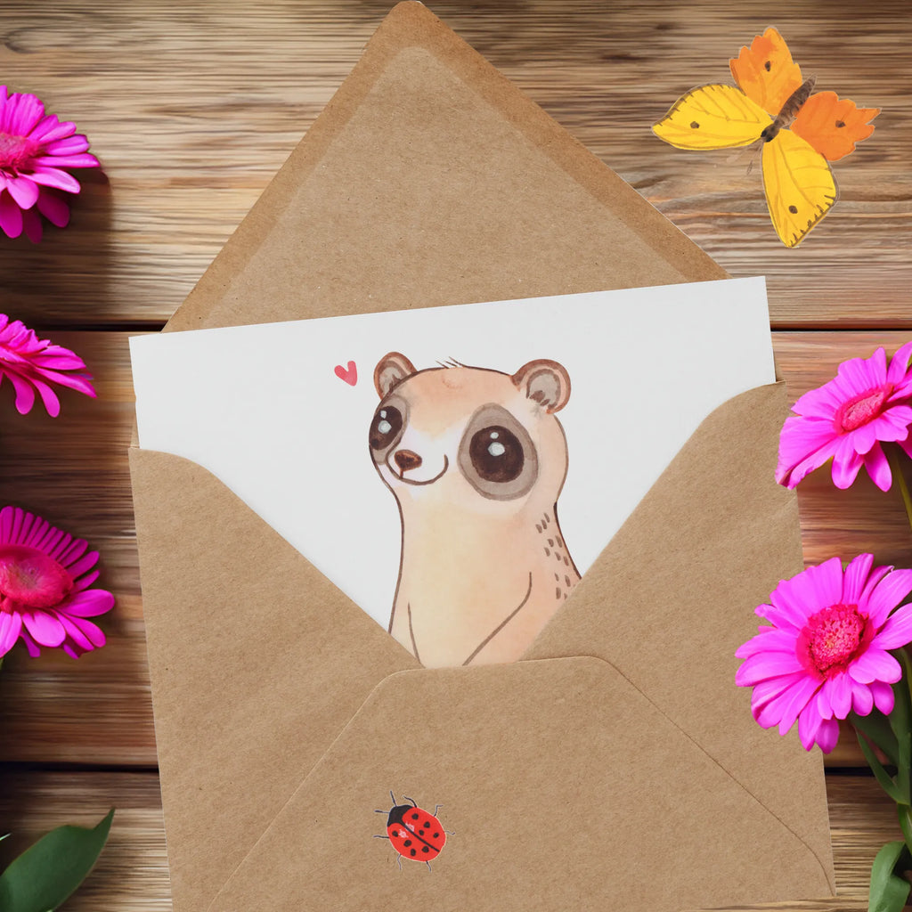 Deluxe Karte Plumplori Glücklich doppelkarte, anlasskarte, Glückwunschkarte, faltkarte, Klappkarte, Grußkarte, Tiere, Tiermotive, Lustige Sprüche, Gute Laune, Glück, Niedlich, Plumplori