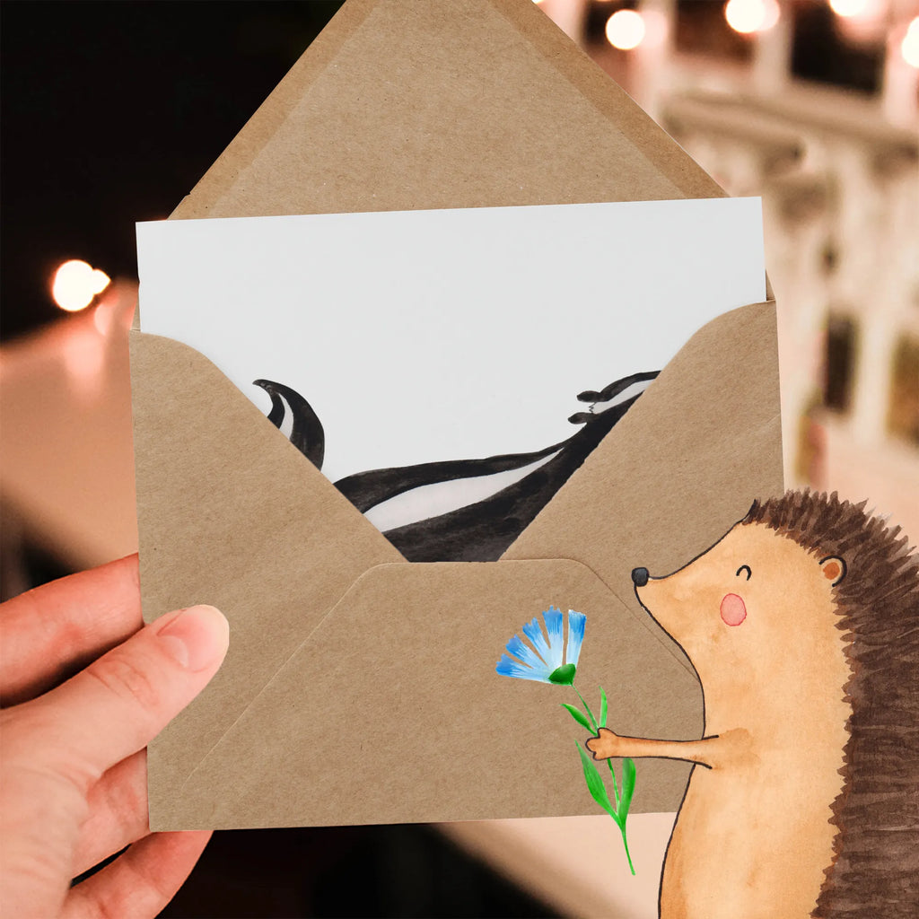 Deluxe Karte Stinktier Yoga anlasskarte, Grußkarte, doppelkarte, Glückwunschkarte, Klappkarte, faltkarte, Stinktier, Skunk, Yoga, Lebe, Stinker, Lache, Raubtier, Namaste, Stinki, Wildtier, Liebe